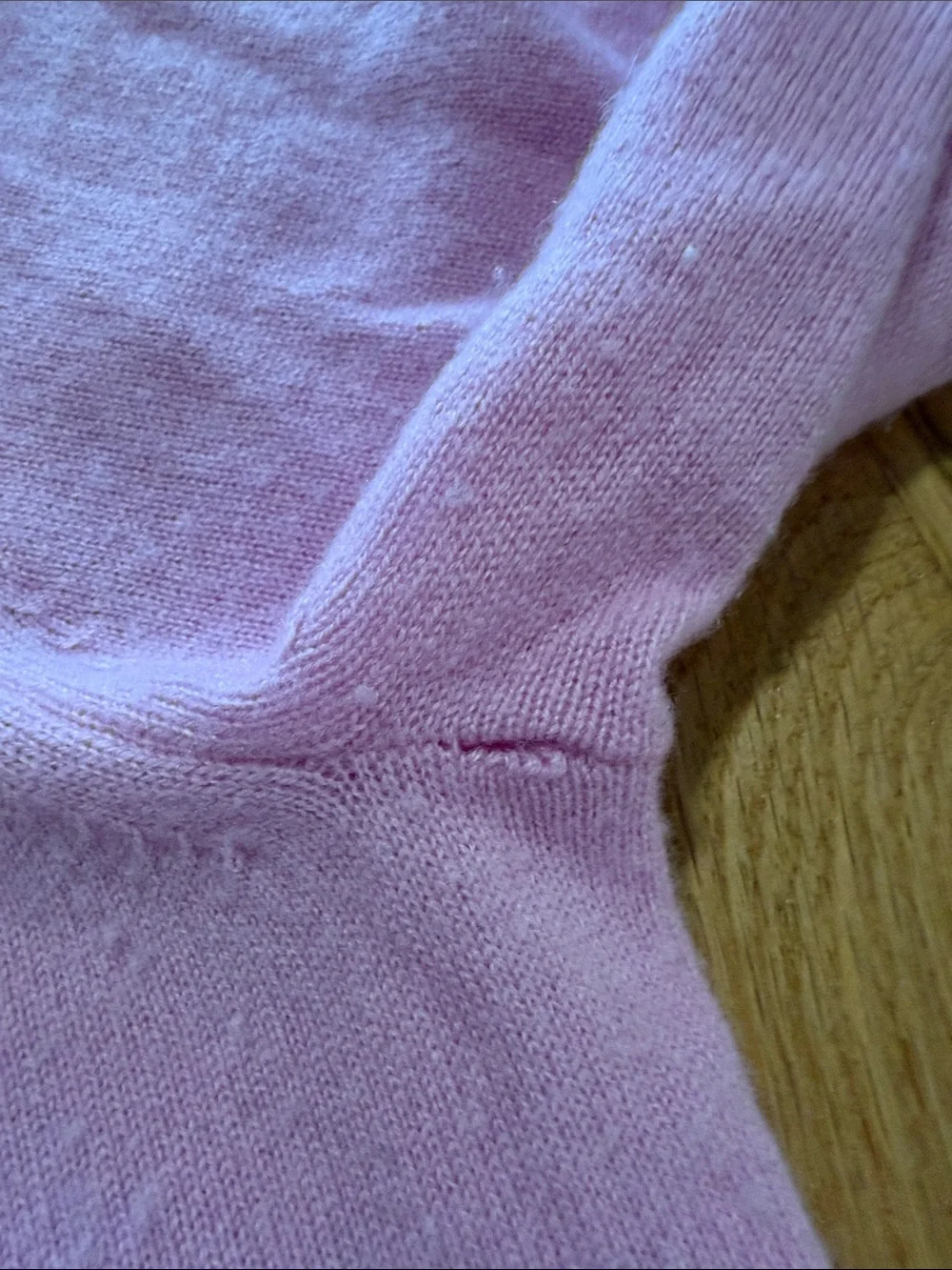 J. Crew Pink Cashmere Classic Fit Crewneck Sweater